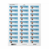 Christmas Weimaraner Dog Rücksendeadressen-Aufkleb (Vorne)