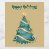 Christmas  weinetikett (Einzelnes Label)