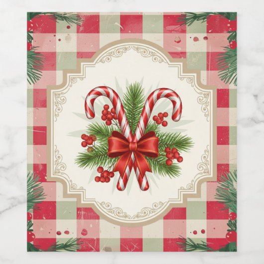 Christmas  weinetikett (Einzelnes Label)