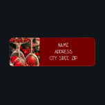 *CHRISTMAS WEINGLASDEKOR* ADRESSETIKETT<br><div class="desc">VIELEN DANK FÜR DAS STOPPEN EINES MEINER NEUN GESCHÄFTE HIER IN ZAZZLE!!!!!</div>