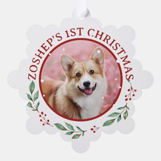Christmas Welsh Corgi Dog Personalisiert Ornament Karte (Rückseite)