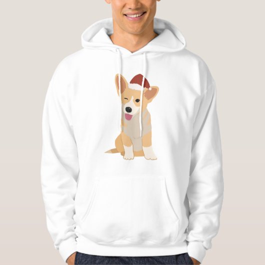 Christmas Welsh Corgi Hoodie (Vorderseite)