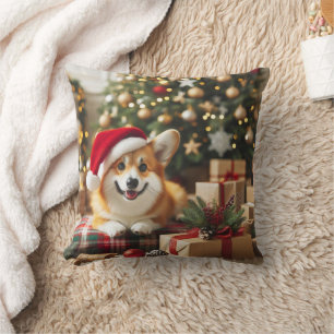Christmas Welsh Corgi Pillow Kissen