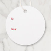 Christmas Welsh Wire Fox Terrier Hunde Geschenkanhänger (Rückseite)