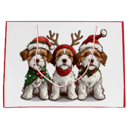 Christmas Welsh Wire Fox Terrier Hunde Große Geschenktüte
