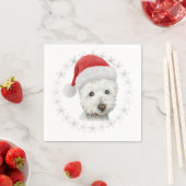 Christmas Westie Dog Art Napkin Serviette (Beispiel)
