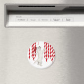 Christmas Westie Zigzags Magnet (In Situ (Geschirrspüler))