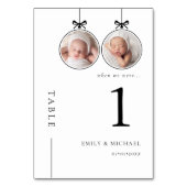 Christmas When We Were Age Wedding Table Number Tischnummer (Vorderseite)