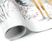 Christmas Whimsical Deer | Wrapping Paper Geschenkpapier (Rolleneckpunkt)