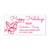 Christmas Whimsical Hand Drawn Holly Berries Permastempel (Design)