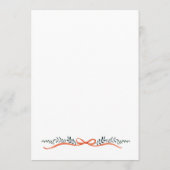 Christmas Whimsical Red Bow Wreath Dinner Party Menükarte (Rückseite)