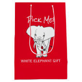 Christmas White Elephant Pick Me Geschenktausch Mittlere Geschenktüte (Rückseite)