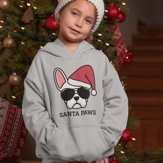 Christmas White French Bulldog Hoodie