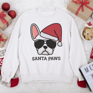 Christmas White French Bulldog Sweatshirt