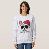 Christmas White French Bulldog Sweatshirt (Vorne ganz)
