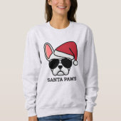 Christmas White French Bulldog Sweatshirt (Vorderseite)