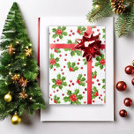Christmas White Holly Berry Geschenkpapier<br><div class="desc">Das heilige Beerenpapier vorstellen! Dieses einzigartige Verpackungspapier enthält heilige Beeren auf weißem Hintergrund. Die Beeren sind im gesamten Design gestreut,  um Ihren Geschenken ein modernes,  festliches Aussehen zu geben.</div>