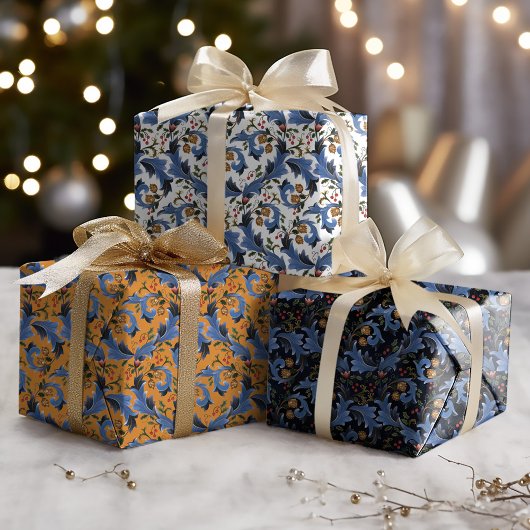 Christmas William Morris Inspirierte Holiday Geschenkpapier Set