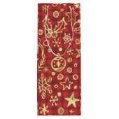 Christmas+wine+bag Geschenktüte Für Weinflaschen (Rückseite)