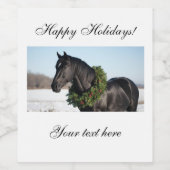 Christmas Wine Bottle Label Weinetikett (Einzelnes Label)