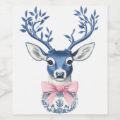 Christmas Wine Bottle Label Weinetikett (Einzelnes Label)