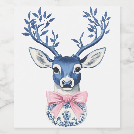 Christmas Wine Bottle Label Weinetikett (Einzelnes Label)