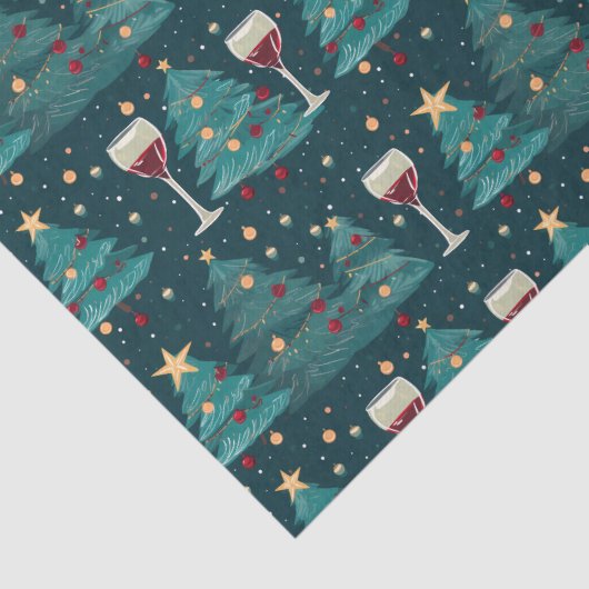 Christmas Wine Lover Seidenpapier (Detail)