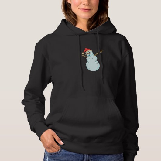 Christmas Winter Christmas Dab Xmas Dabbing Snowma Hoodie (Vorderseite)