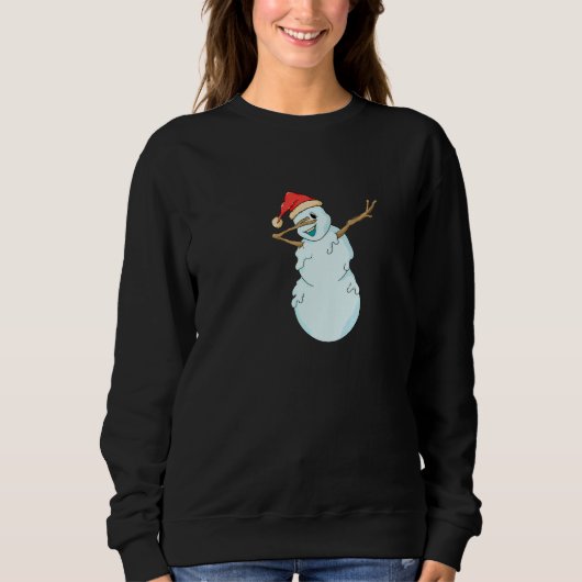 Christmas Winter Christmas Dab Xmas Dabbing Snowma Sweatshirt (Vorderseite)
