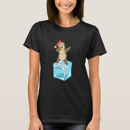 Christmas winter Christmas Xmas penguin dab Christ T-Shirt (Vorderseite)