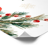  Christmas Winter Clothesline Santa Baby Shower Poster (Ecke)