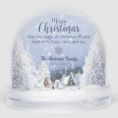 Christmas Winter Fairy Tale, Blue Merle Collie - Schneekugeln (Rückseite)