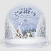 Christmas Winter Fairy Tale, Collies and Lambs - Schneekugeln (Rückseite)