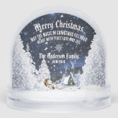 Christmas Winter Fairy Tale, Sable Collie Dog - Schneekugeln (Rückseite)