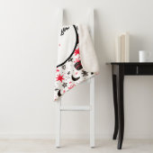 CHRISTMAS WINTER GIFTS AND SNOWFLAKES MONOGRAM SHERPADECKE (Beispiel)