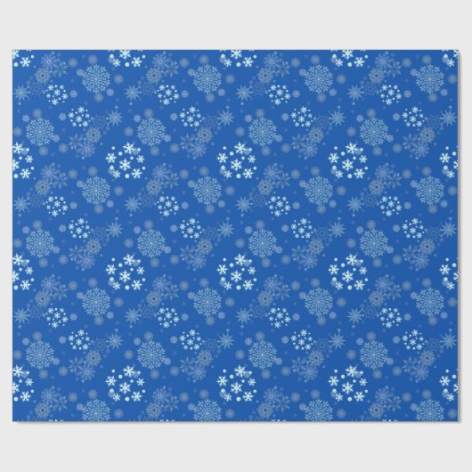 Christmas Winter Hanukkah Snowflake design  Geschenkpapier (Flach)