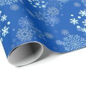 Christmas Winter Hanukkah Snowflake design  Geschenkpapier (Rolleneckpunkt)
