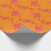 Christmas Winter Hanukkah Snowflake design Geschenkpapier (Ecke)