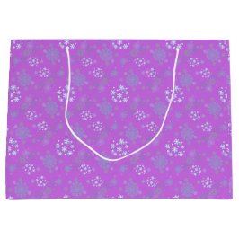 Christmas Winter Hanukkah Snowflake design  Große Geschenktüte