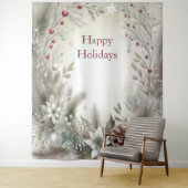 Christmas Winter Holiday Backdrop Wandteppich (Beispiel)