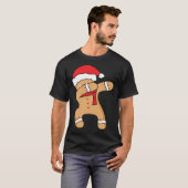 Christmas winter holiday dance dabbing gingerbread T-Shirt (Vorne ganz)