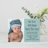 Christmas Winter Holiday Feiertagskarte (Stehend Vorderseite)