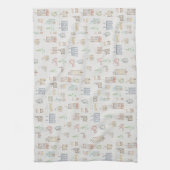 Christmas Winter House Tea Towel Geschirrtuch (Vertikal)