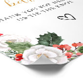 Christmas Winter Pretzel Bar Bridal Shower Sign Poster (Ecke)