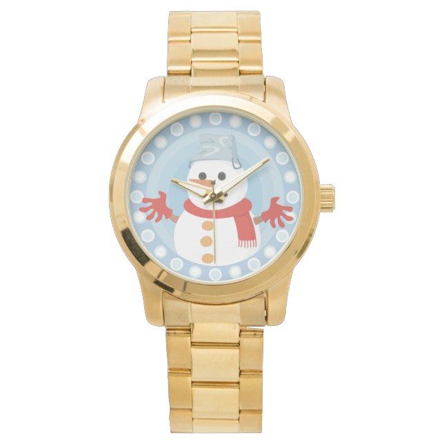 CHRISTMAS WINTER SNOWMAN ARMBANDUHR (Vorderseite)