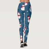 CHRISTMAS WINTER SNOWMAN CUSTOMIZABLE MONOGRAMM LEGGINGS (Rückseite)
