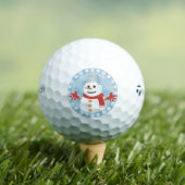 CHRISTMAS WINTER SNOWMAN GOLFBALL (Insitu T-Shirt)