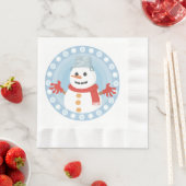 CHRISTMAS WINTER SNOWMAN SERVIETTE (Beispiel)