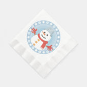 CHRISTMAS WINTER SNOWMAN SERVIETTE (Ecke)