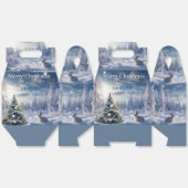 Christmas Winter Wonderland Snow Bunny  Geschenkschachtel (Ungeklappt)